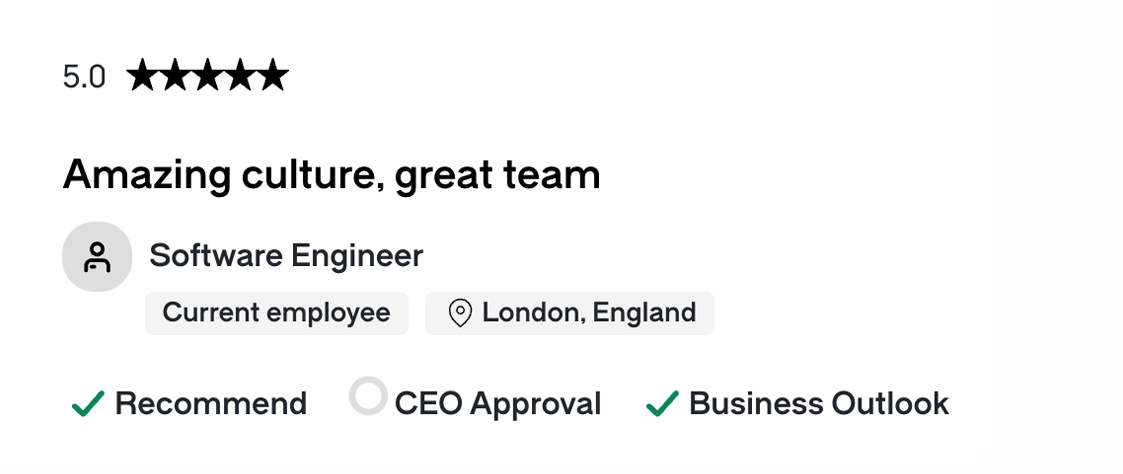 Glassdoor review 6