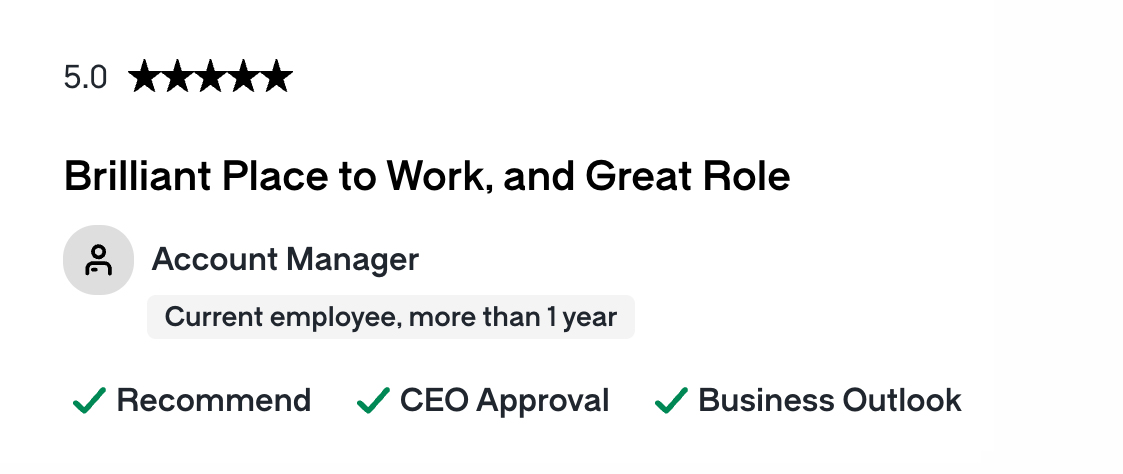 Glassdoor review 5