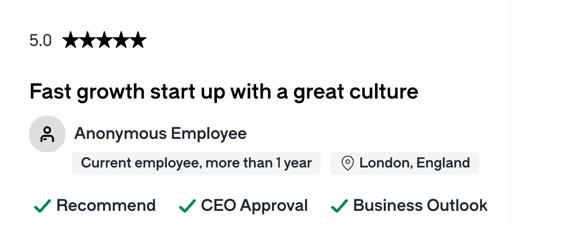 Glassdoor review 4