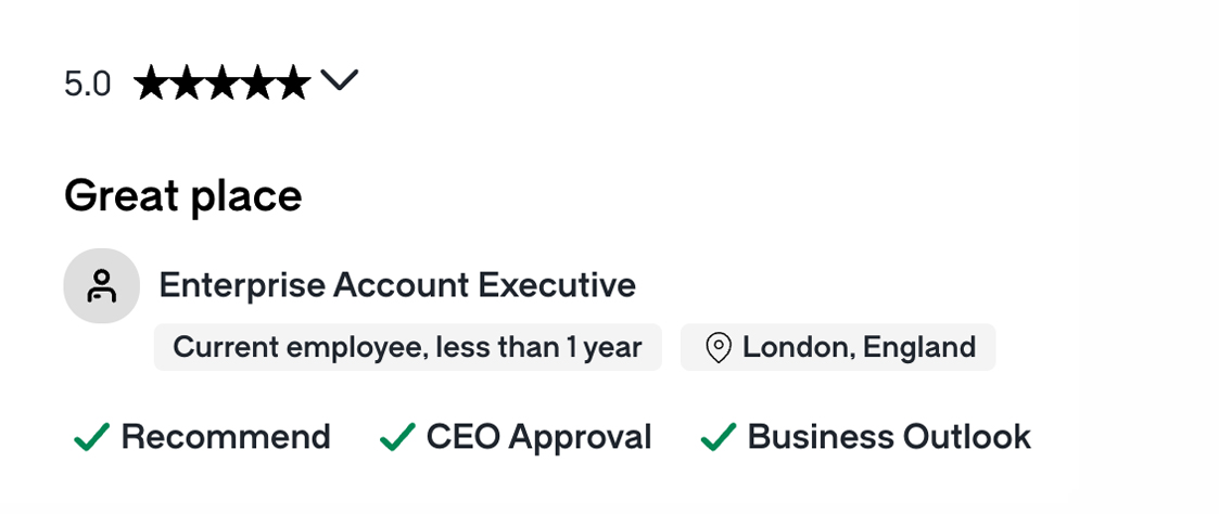 Glassdoor review 3