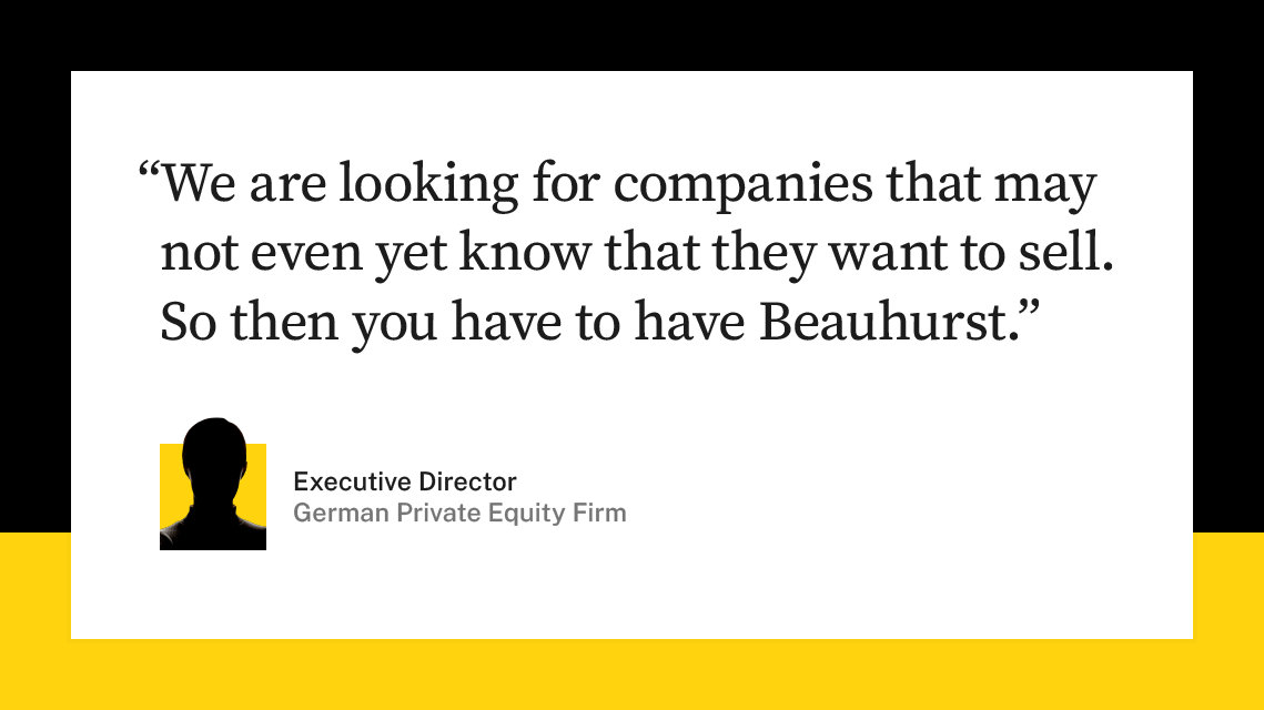 German private equity investor (anonymised) case study