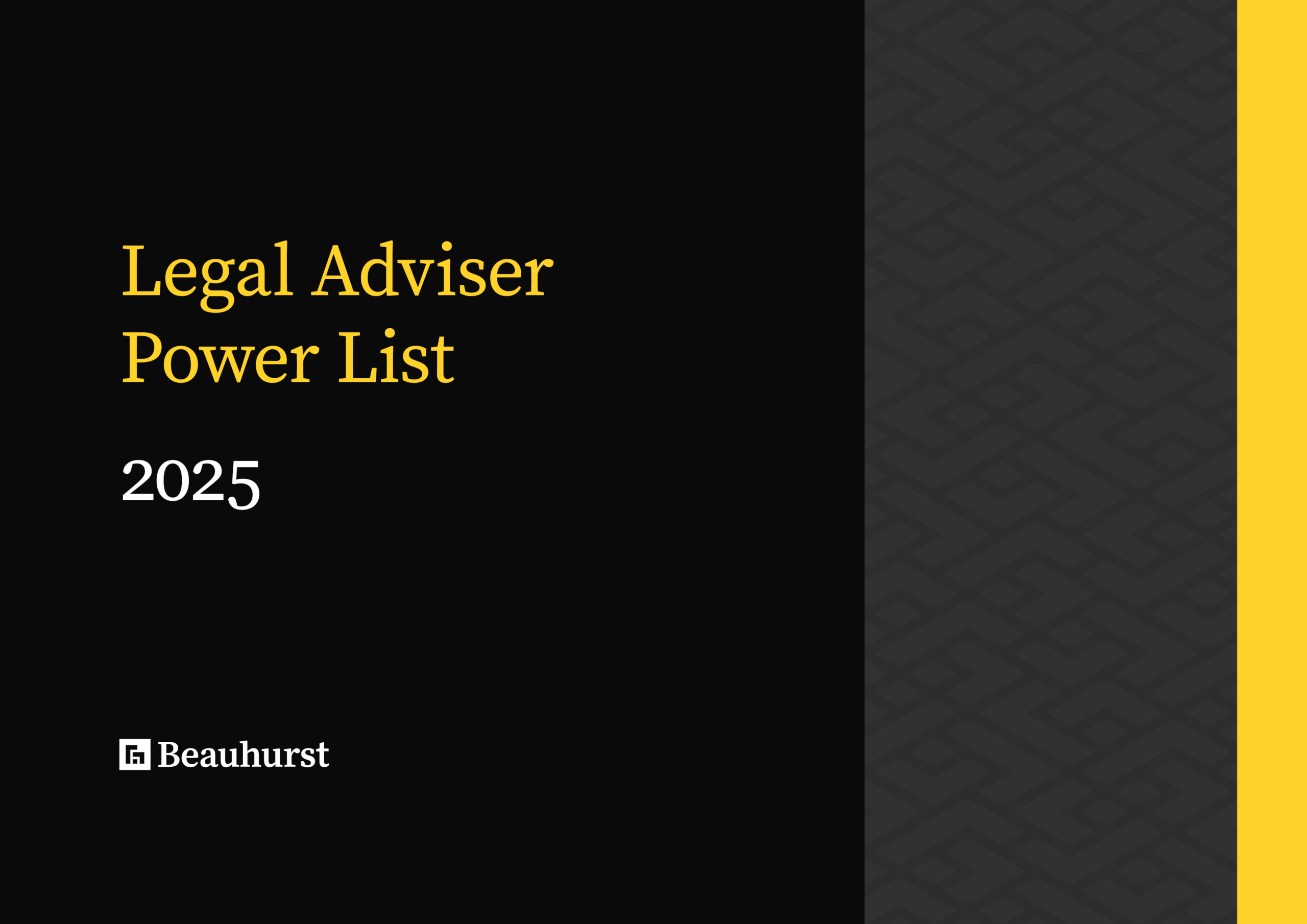 Legal Adviser Power List 2025 cover
